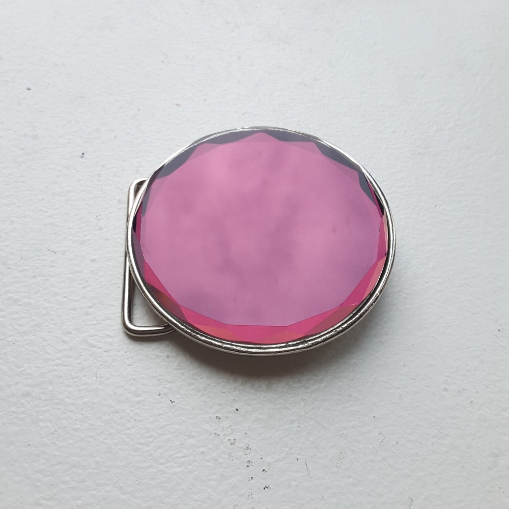 Purple Mirror Chunky Belt Buckle